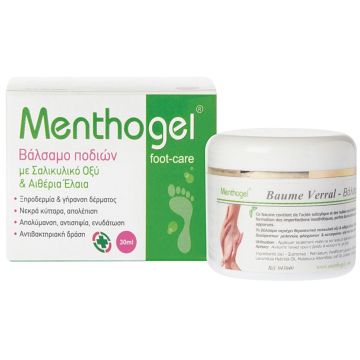 MENTHOGEL ΒΑΛΣΑΜΟ ΠΟΔΙΩΝ ΜΕ ΣΑΛΙΚΥΛΙΚΟ ΟΞΥ ΚΑΙ ΑΙΘΕΡΙΑ ΕΛΑΙΑ 30ML
