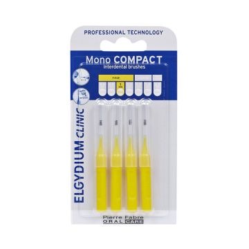 Elgydium  Mono Compact Yellow Μεσοδόντια Βουρτσάκια 0.5mm 4τμχ