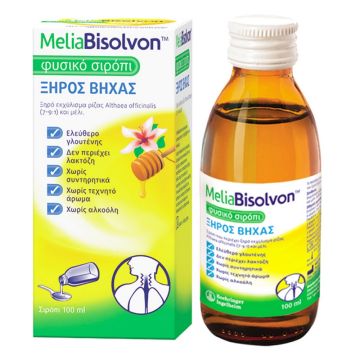 Sanofi MeliaBisolvon Φυσικό Σιρόπι για Ξηρό Βήχα 100ml