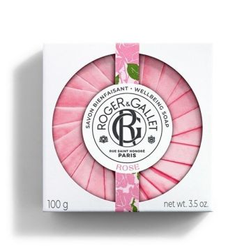 Roger&Gallet Roger Gallet Rose Wellbeing Soap Αρωματικό Σαπούνι Τριαντάφυλλο 100gr
