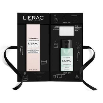 Lierac Promo Pack Hydragenist με Ενυδατική Κρέμα Ματιών 15ml + Δώρο Νερό με Μικύλλια 50ml + Δίσκοι Ντεμακιγιάζ 2τμχ