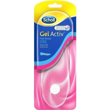 SCHOLL-GEL ACTIV INSOLES FLAT SHOES 1pair