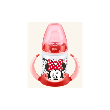 NUK ΜΠΙΜΠΕΡΟ ΠΛΑΣΤΙΚΟ KOKKINO ΜΕ ΛΑΒΗ DISNEY 150 ML 