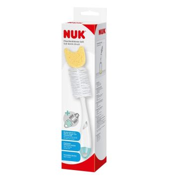 Nuk Βούρτσα για Μπιμπερό 2σε1 Soft 1τμχ