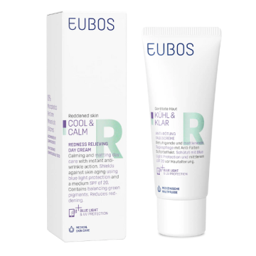 Eubos Cool & Calm Redness Relieving Day Cream SPF20 Καταπραϋντική Κρέμα Ημέρας κατά της Ερυθρότητας 30ml