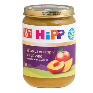 Hipp Φρουτόκρεμα με Μήλο, Νεκταρίνι & Μάνγκο από τον 6ο μήνα 190gr