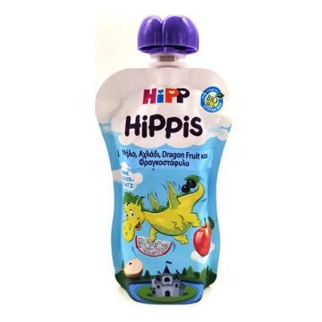  Hipp Hippis Βιολογικός Φρουτοπολτός με Μήλο, Αχλάδι, Dragon Fruit & Φραγκοστάφυλο 100gr