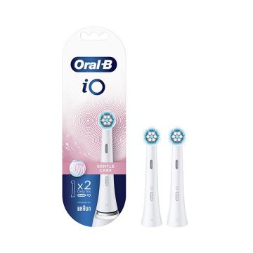 Oral-B iO Gentle Care Ανταλλακτικές Κεφαλές Για Ηλεκτρική Οδοντόβουρτσα iO Λευκό Χρώμα 2τμχ 