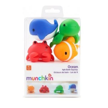 Munchkin Παιχνίδι Μπάνιου Μπουγελόφατσες Ocean 9m+ 4τμχ
