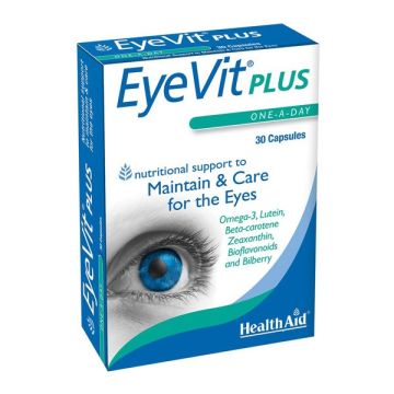 Health Aid Eyevit Plus Συμπλήρωμα Διατροφής για την υγεία των ματιών 30 Caps