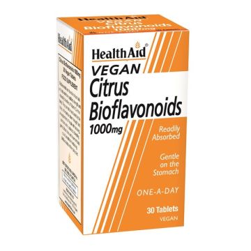 HealthAid Vegan Citrus Bioflavonoid 1000mg Συμπλήρωμα Διατροφής με Βιταμίνη C 30 ταμπλέτες