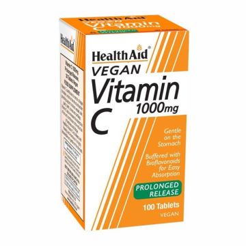 Health Aid Vegan Vitamin C 1000mg, 100tabs