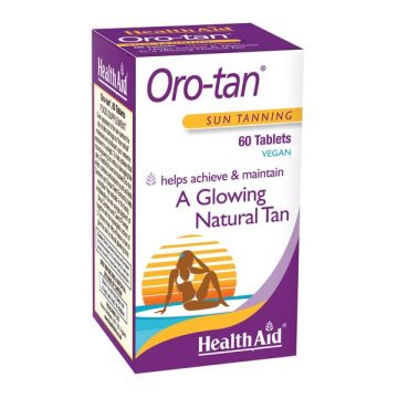 Health Aid Oro-tan Συμπλήρωμα Διατροφής για Λαμπερό & Φυσικό Μαύρισμα 60 tabs