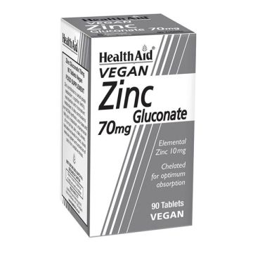 HEALTH AID ZINC GLUCONATE 70MG 90TABS