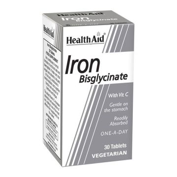 HEALTH AID IRON BISGLYCINATE 30 TABS