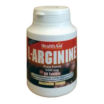 HEALTH AID L-ARGININE 500MG 60TABS