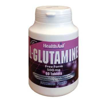 HEALTH AID L-GLUTAMINE 500mg 60's