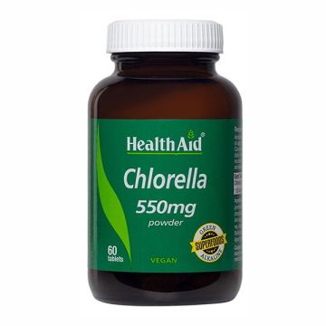 Health Aid Chlorella 550mg Συμπλήρωμα Διατροφής για το Πεπτικό Σύστημα 60 ταμπλέτες