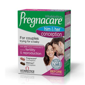 VITABIOTICS PREGNACARE HIS & HERS CONCEPTION 60 ΤΑΜΠΛΕΤΕΣ