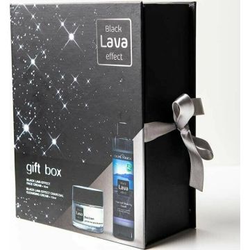Olive Touch Promo Black Lava Effect Face Cream Ενυδατική Αντιγηραντική Κρέμα Προσώπου 50ml & Charcoal Cleansing Cream Κρέμα Καθαρισμού Προσώπου με Ενεργό Άνθρακα 150ml