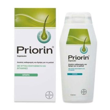 Priorin Σαμπουάν για Λιπαρά Μαλλιά με Φυτικά Εκχυλίσματα και Προβιταμίνη Β5 200ml