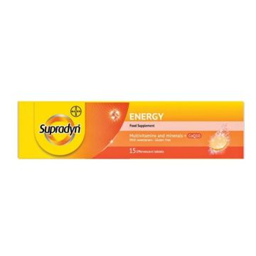 Bayer Supradyn Energy Συμπλήρωμα Διατροφής Για Ενέργεια 15 αναβράζοντα δισκία