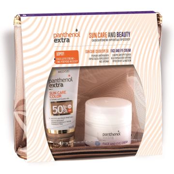 Medisei Panthenol Extra Sun Care and Beauty Set Sun Care Color SPF50 50ml & Δώρο Panthenol Extra Face And Eye Cream 50ml