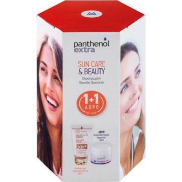 MEDISEI PANTHENOL EXTRA SUN CARE COLOR SPF30 50ML & FACE AND EYE CREAM 50ML