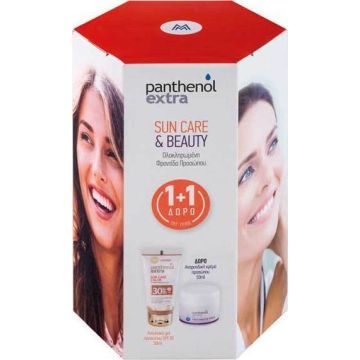 MEDISEI PANTHENOL EXTRA SUN CARE COLOR SPF30 50ML & FACE AND EYE CREAM 50ML
