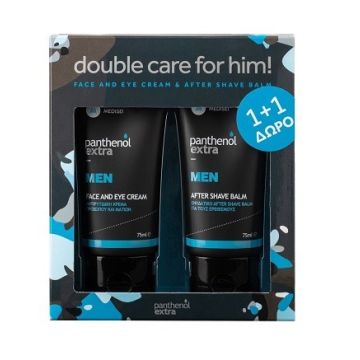MEDISEI PANTHENOL EXTRA MEN FACE & EYE CREAM 75ml + ΔΩΡΟ EXTRA MEN AFTER SHAVE BALM 75ml