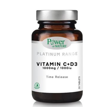 Power Health Platinum Range Vitamin C+D3 1000mg/1000iu Συμπλήρωμα Διατροφής για το Ανοσοποιητικό Σύστημα 30 Ταμπλέτες
