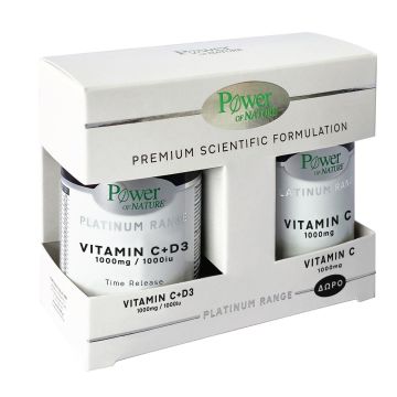 Power Health Platinum Range Vitamin C+D3 1000mg 30 ταμπλέτες & Vitamin C 1000mg 20 ταμπλέτες