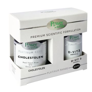 Power Health Platinum Range Cholestolen 40 Ταμπλέτες και Δώρο D-vit3 2000iu 20 Ταμπλέτες