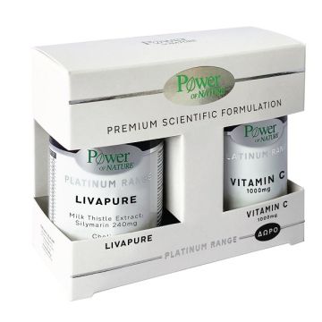 Power Health Platinum Range για Προστασία του Ήπατος Livapure 30caps & Δώρο Βιταμίνη C 1000mg 20caps