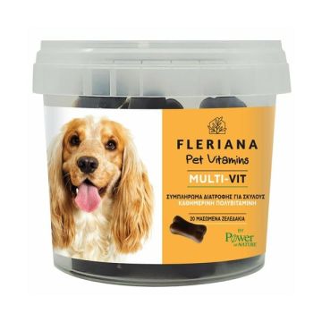 Power Health Fleriana Pet Vitamins Multi-Vit Πολυβιταμίνες Σκύλου σε Δισκία 20 Μασώμενα Ζελεδάκια