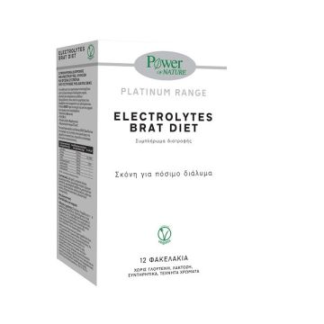 Power Health Platinum Range Electrolytes Brat Diet Σκόνη για Πόσιμο Διάλυμα με Ηλεκτρολύτες 12 Φακελάκια