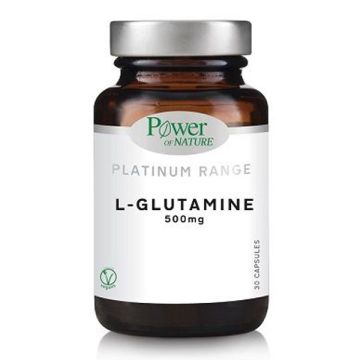 Power Health Platinum Range L-Glutamine 500mg Συμπλήρωμα Διατροφής για το Ανοσοποιητικό Σύστημα 30 Κάψουλες