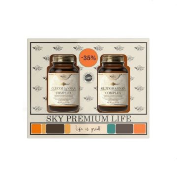 Sky Premium Life Promo Pack Glucomannan Complex Συμπλήρωμα Διατροφής για την Απώλεια Βάρους 2x60tabs