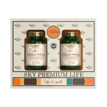 Sky Premium Life Promo Pack Premium Female Συμπλήρωμα Διατροφής Για Γυναίκες 2x60tabs