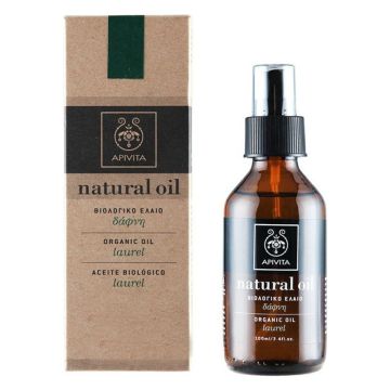 Apivita Natural Organic Laurel Oil Βιολογικό έλαιο Δάφνη, 100ml