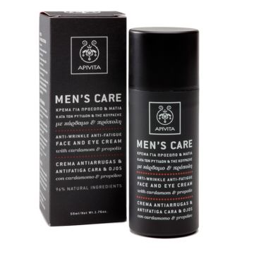 Apivita Men's Care Kρέμα για Πρόσωπο / Μάτια με Κάρδαμο και Προπόλη 50ml