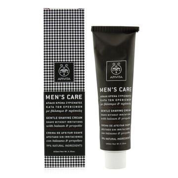  Apivita Men's Care Απαλή κρέμα ξυρίσματος κατά των ερεθισμών, 100ml