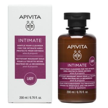 APIVITA IΝΤΙΜΑΤΕ LADY - ΑΠΑΛΟ ΥΓΡΟ ΚΑΘΑΡΙΣΜΟΥ ΓΙΑ ΤΗΝ ΕΥΑΙΣΘΗΤΗ ΠΕΡΙΟΧΗ ΓΙΑ ΠΡΟΣΤΑΣΙΑ ΑΠΟ ΤΗΝ ΞΗΡΟΤΗΤΑ ΜΕ ΑΛΟΗ & ΠΡΟΠΟΛΗ 200ml