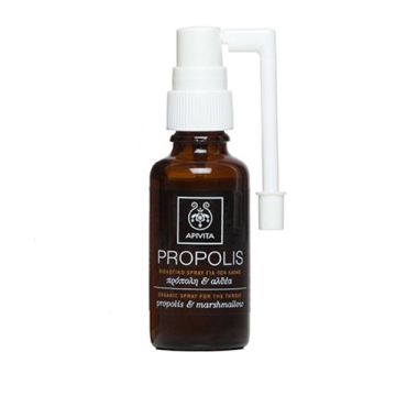 Apivita Propolis Βιολογικό Spray για το Λαιμό με Πρόπολη & Αλθέα, με Αντισηπτικές, Αντιοξειδωτικές & Θεραπευτικές Ιδιότητες, 30ml