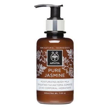 Apivita Pure Jasmine Moisturizing Body Milk Πλούσιο Ενυδατικό Γαλάκτωμα Σώματος με Γιασεμί, 200ml