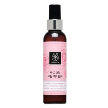 Apivita Rose Pepper Λάδι Αναδιαμόρφωσης Σώματος με Τριαντάφυλλο & Ροζ Πιπέρι, 150ml