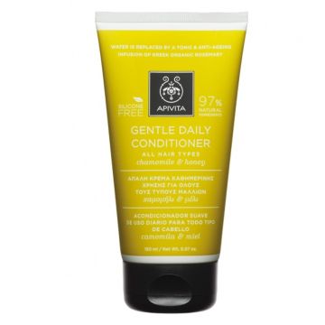 Apivita Gentle Daily Conditioner Απαλή Κρέμα Καθημερινής Χρήσης με Χαμομήλι & Μέλι , για Όλους τους Τύπους Μαλλιών, 150ml