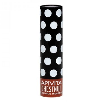  Apivita Chestnut Lip Care Balm Χειλιών με Κάστανο, 4.4 gr 