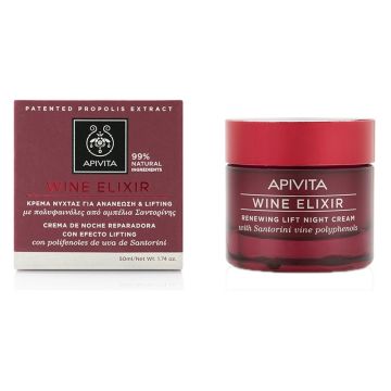 Apivita Wine Elixir Κρέμα Νύχτας για Ανανέωση & Lifting, 50ml