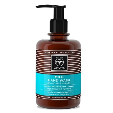 Apivita Hand Wash Grapefruit & Propolis Απαλό Καθαριστικό για τα Χέρια με Γκρέιπφρουτ & Πρόπολη, 300ml